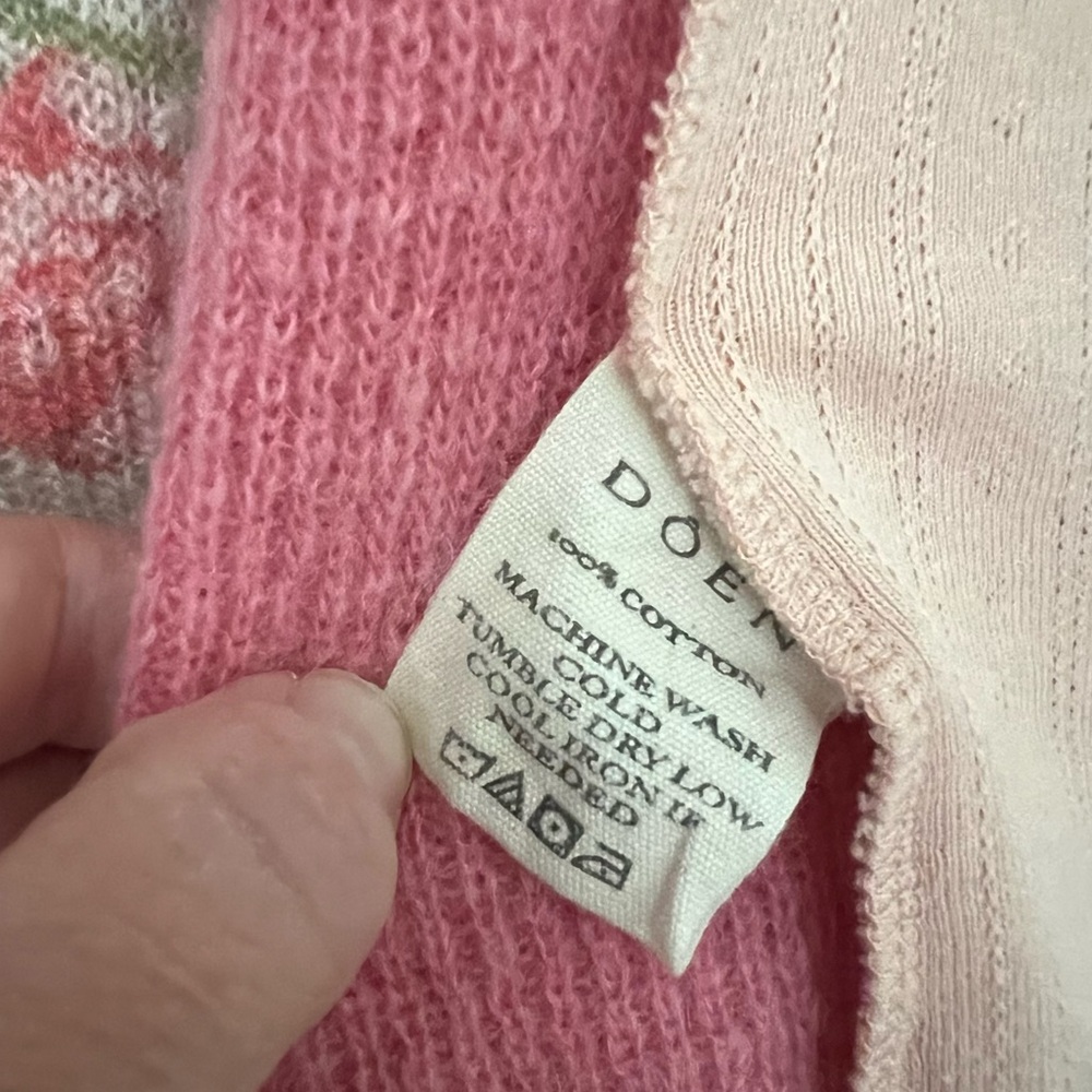 Dôen Lois Tank, Size M, in Degas Pink Pointelle - Picture 12 of 16